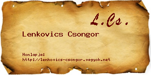 Lenkovics Csongor névjegykártya